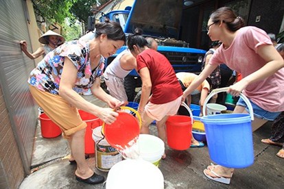 Cung cấp nước sạch sinh hoạt tại huyện Thanh Trì